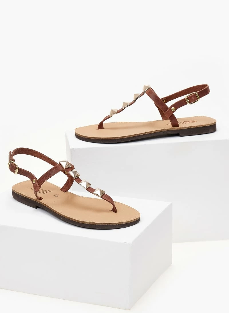 Σανδάλια δερμάτινα Estil με τρουκς - Ταμπά 4 Σανδάλια δερμάτινα Estil με τρουκς - Ταμπά - Image 2