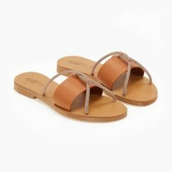 Σανδάλια δερμάτινα ESTIL με χιαστί Strass λουράκια - Ταμπά 9 Σανδάλια δερμάτινα ESTIL με χιαστί Strass λουράκια - Ταμπά -Σανδάλια κατάστημα sandalia dermatina estil me xiasti strass lourakia 106042 41d4