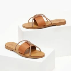 Σανδάλια δερμάτινα ESTIL με χιαστί Strass λουράκια - Ταμπά 12 Σανδάλια δερμάτινα ESTIL με χιαστί Strass λουράκια - Ταμπά -Σανδάλια κατάστημα sandalia dermatina estil me xiasti strass lourakia 106042 s5mm