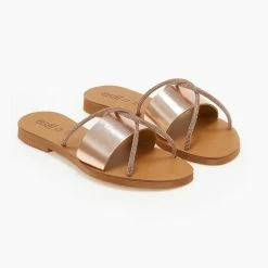 Σανδάλια δερμάτινα ESTIL με χιαστί Strass λουράκια - Χαλκός 7 Σανδάλια δερμάτινα ESTIL με χιαστί Strass λουράκια - Χαλκός -Σανδάλια κατάστημα sandalia dermatina estil me xiasti strass lourakia 106043 9v6k