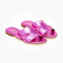 Σανδάλια δερμάτινα ESTIL σε μεταλλικά χρώματα - Φούξια 14 Σανδάλια δερμάτινα ESTIL σε μεταλλικά χρώματα - Φούξια -Σανδάλια κατάστημα sandalia dermatina estil se metallika xrwmata 105949 9mia