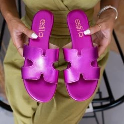 Σανδάλια δερμάτινα ESTIL σε μεταλλικά χρώματα - Φούξια 12 Σανδάλια δερμάτινα ESTIL σε μεταλλικά χρώματα - Φούξια -Σανδάλια κατάστημα sandalia dermatina estil se metallika xrwmata 105949 lxhl