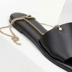 Σανδάλια δερμάτινα IRIS με Anklet αλυσίδα - Μαύρο 14 Σανδάλια δερμάτινα IRIS με Anklet αλυσίδα - Μαύρο -Σανδάλια κατάστημα sandalia dermatina iris me anklet alusida 102720 vl9k