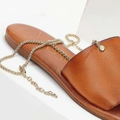 Σανδάλια δερμάτινα IRIS με Anklet αλυσίδα - Ταμπά 11 Σανδάλια δερμάτινα IRIS με Anklet αλυσίδα - Ταμπά -Σανδάλια κατάστημα sandalia dermatina iris me anklet alusida 102721 mvr8