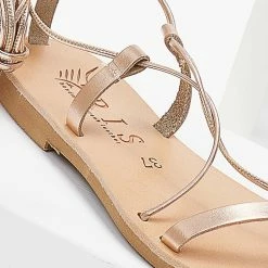 Σανδάλια δερμάτινα IRIS με κορδόνια - Χαλκός -Σανδάλια κατάστημα sandalia dermatina iris me kordonia 103365 28f1