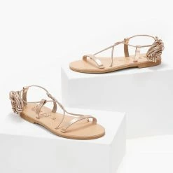 Σανδάλια δερμάτινα IRIS με κορδόνια - Χαλκός -Σανδάλια κατάστημα sandalia dermatina iris me kordonia 103365 976x