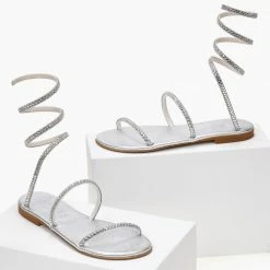 Σανδάλια δερμάτινα IRIS με κρύσταλλα - Ασημί 14 Σανδάλια δερμάτινα IRIS με κρύσταλλα - Ασημί -Σανδάλια κατάστημα sandalia dermatina iris me krustalla 104012 elvx