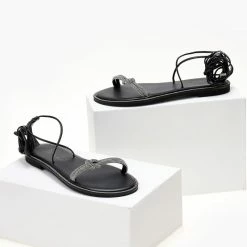 Σανδάλια δερμάτινα IRIS με Lace Up δέσιμο - Μαύρο/Ασημί 13 Σανδάλια δερμάτινα IRIS με Lace Up δέσιμο - Μαύρο/Ασημί -Σανδάλια κατάστημα sandalia dermatina iris me lace up desimo 104729 1icp