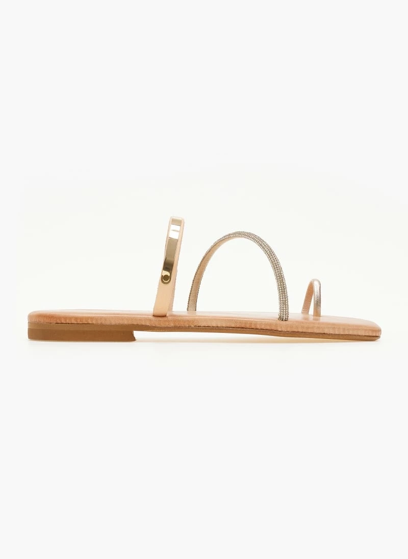 Σανδάλια δερμάτινα IRIS με μεταλλική λεπτομέρεια - Χρυσό 7 Σανδάλια δερμάτινα IRIS με μεταλλική λεπτομέρεια - Χρυσό - Image 5