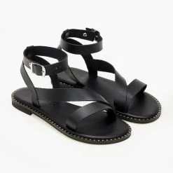 Σανδάλια δερμάτινα IRIS με μπαρέτα - Μαύρο 11 Σανδάλια δερμάτινα IRIS με μπαρέτα - Μαύρο -Σανδάλια κατάστημα sandalia dermatina iris me mpareta 102698 4yek