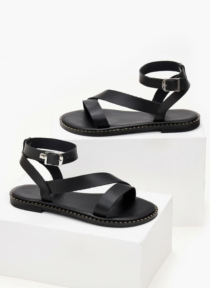 Σανδάλια δερμάτινα IRIS με μπαρέτα - Μαύρο 8 Σανδάλια δερμάτινα IRIS με μπαρέτα - Μαύρο - Image 6