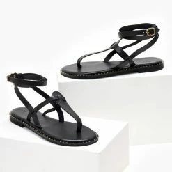 Σανδάλια δερμάτινα IRIS με μπαρέτα - Μαύρο 10 Σανδάλια δερμάτινα IRIS με μπαρέτα - Μαύρο -Σανδάλια κατάστημα sandalia dermatina iris me mpareta 104736 krn3
