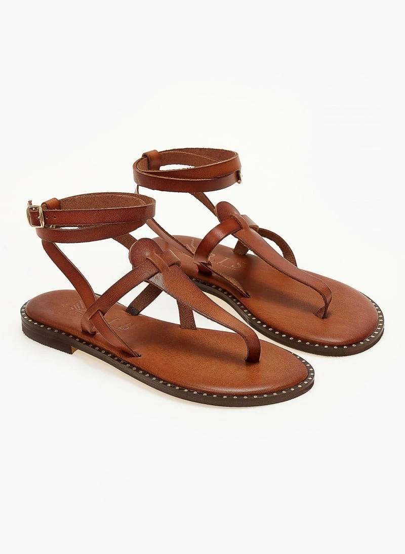 Σανδάλια δερμάτινα IRIS με μπαρέτα - Ταμπά 7 Σανδάλια δερμάτινα IRIS με μπαρέτα - Ταμπά - Image 5