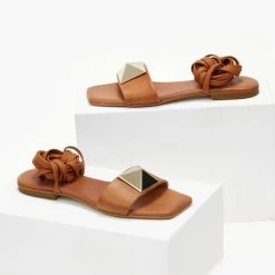 Σανδάλια δερμάτινα IRIS με Oversize τρουκ - Ταμπά 14 Σανδάλια δερμάτινα IRIS με Oversize τρουκ - Ταμπά -Σανδάλια κατάστημα sandalia dermatina iris me oversize trouk 105042 kh5j