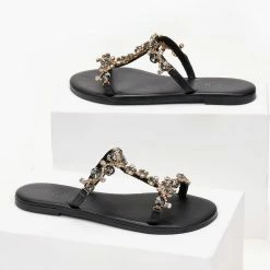 Σανδάλια δερμάτινα IRIS με πέτρες - Μαύρο 14 Σανδάλια δερμάτινα IRIS με πέτρες - Μαύρο -Σανδάλια κατάστημα sandalia dermatina iris me petres 102690 p6gx