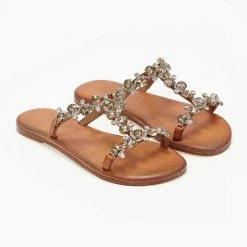 Σανδάλια δερμάτινα IRIS με πέτρες - Ταμπά 13 Σανδάλια δερμάτινα IRIS με πέτρες - Ταμπά -Σανδάλια κατάστημα sandalia dermatina iris me petres 103841 7gww