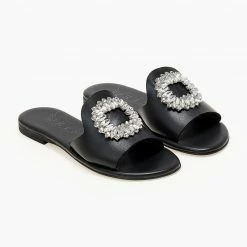Σανδάλια δερμάτινα IRIS με πέτρες - Μαύρο 12 Σανδάλια δερμάτινα IRIS με πέτρες - Μαύρο -Σανδάλια κατάστημα sandalia dermatina iris me petres 104319 drwu