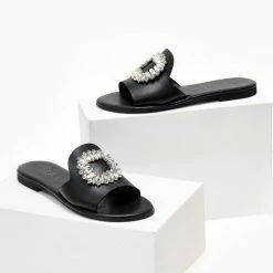 Σανδάλια δερμάτινα IRIS με πέτρες - Μαύρο 11 Σανδάλια δερμάτινα IRIS με πέτρες - Μαύρο -Σανδάλια κατάστημα sandalia dermatina iris me petres 104319 fbt8