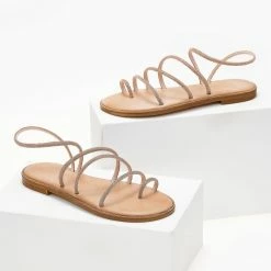 Σανδάλια δερμάτινα IRIS με Strass λουράκια - Χαλκός 15 Σανδάλια δερμάτινα IRIS με Strass λουράκια - Χαλκός -Σανδάλια κατάστημα sandalia dermatina iris me strass lourakia 103357 uysa