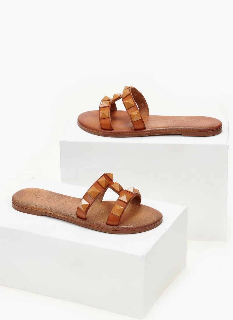 Σανδάλια δερμάτινα IRIS με τρουκς - Ταμπά 7 Σανδάλια δερμάτινα IRIS με τρουκς - Ταμπά - Image 5