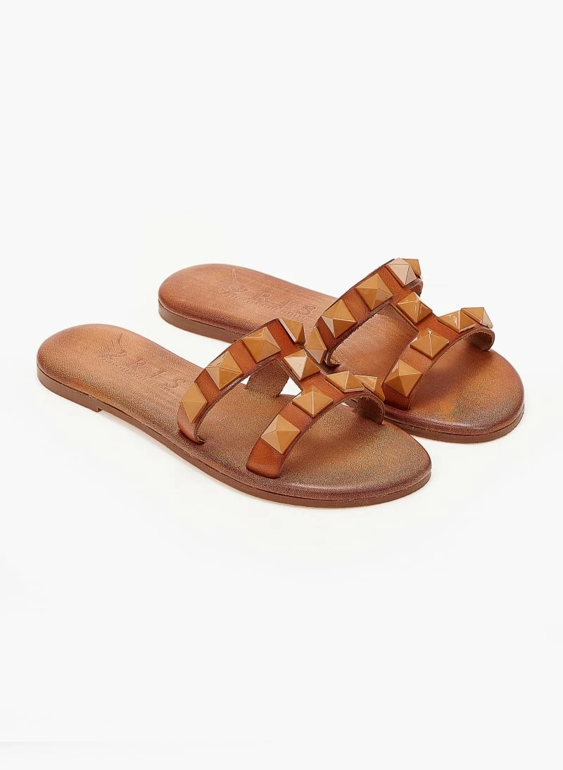 Σανδάλια δερμάτινα IRIS με τρουκς - Ταμπά 4 Σανδάλια δερμάτινα IRIS με τρουκς - Ταμπά - Image 2