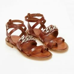 Σανδάλια δερμάτινα TFP με αλυσίδα - Ταμπά 9 Σανδάλια δερμάτινα TFP με αλυσίδα - Ταμπά -Σανδάλια κατάστημα sandalia dermatina tfp me alusida 102868 25yl