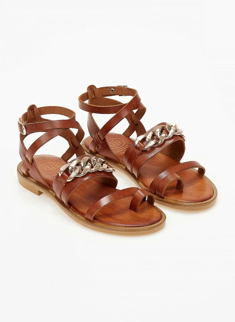 Σανδάλια δερμάτινα TFP με αλυσίδα - Ταμπά 4 Σανδάλια δερμάτινα TFP με αλυσίδα - Ταμπά - Image 2