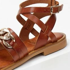 Σανδάλια δερμάτινα TFP με αλυσίδα - Ταμπά 10 Σανδάλια δερμάτινα TFP με αλυσίδα - Ταμπά -Σανδάλια κατάστημα sandalia dermatina tfp me alusida 102868 e0or