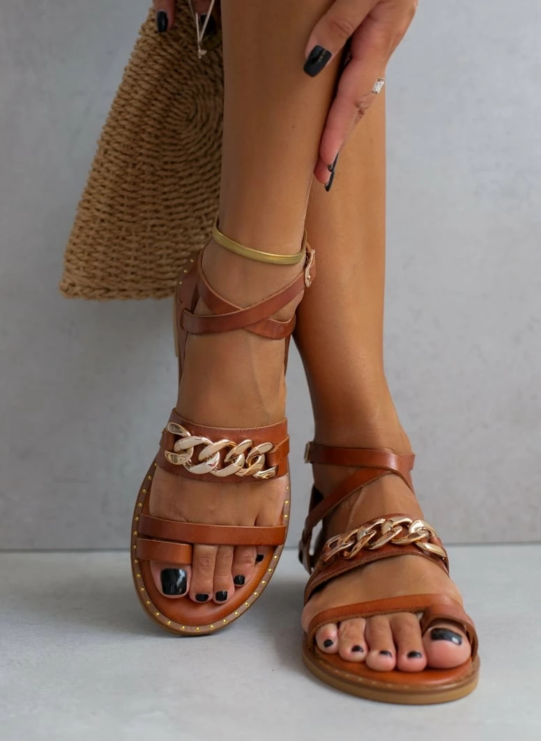 Σανδάλια δερμάτινα TFP με αλυσίδα - Ταμπά 3 Σανδάλια δερμάτινα TFP με αλυσίδα - Ταμπά