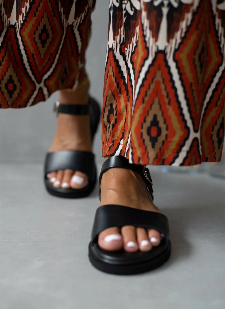 Σανδάλια δερμάτινα TFP με ανατομική σόλα - Μαύρο 6 Σανδάλια δερμάτινα TFP με ανατομική σόλα - Μαύρο - Image 4