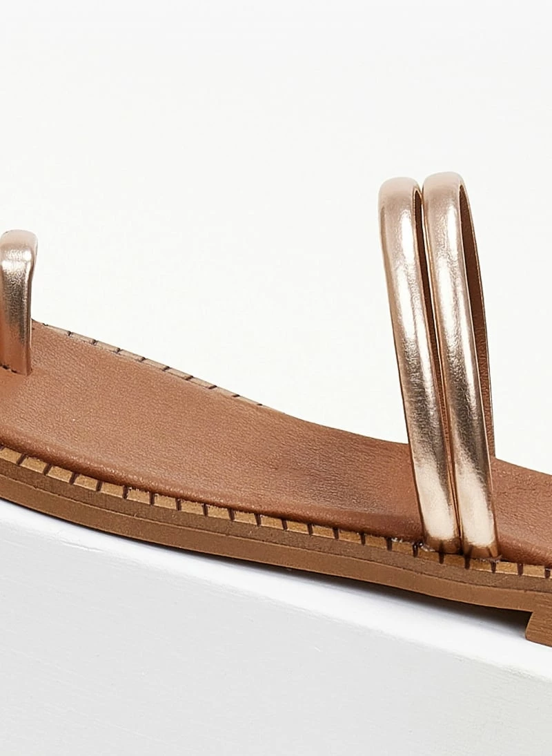 Σανδάλια δερμάτινα TFP με διπλό λουράκι - Χαλκός 5 Σανδάλια δερμάτινα TFP με διπλό λουράκι - Χαλκός - Image 3