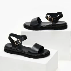 Σανδάλια δερμάτινα TFP με ανατομική σόλα - Μαύρο 11 Σανδάλια δερμάτινα TFP με ανατομική σόλα - Μαύρο -Σανδάλια κατάστημα sandalia dermatina tfp me fardia fasa 103352 c5zn