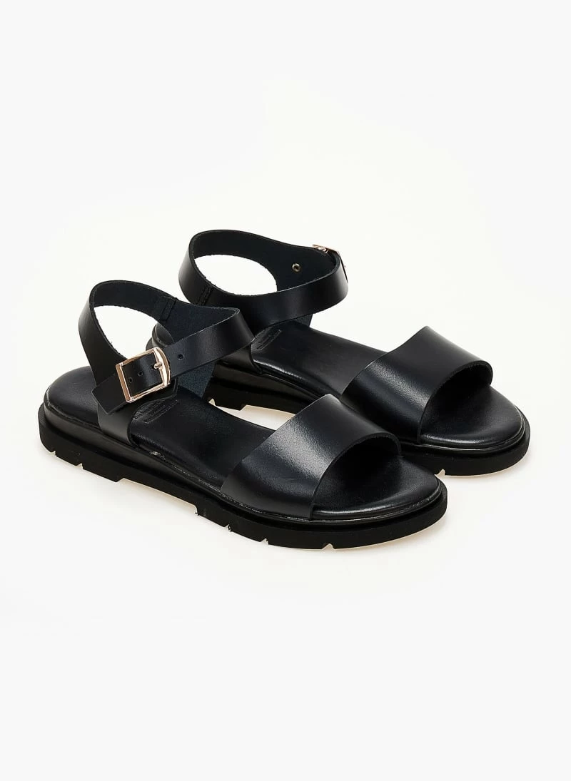 Σανδάλια δερμάτινα TFP με ανατομική σόλα - Μαύρο 4 Σανδάλια δερμάτινα TFP με ανατομική σόλα - Μαύρο - Image 2