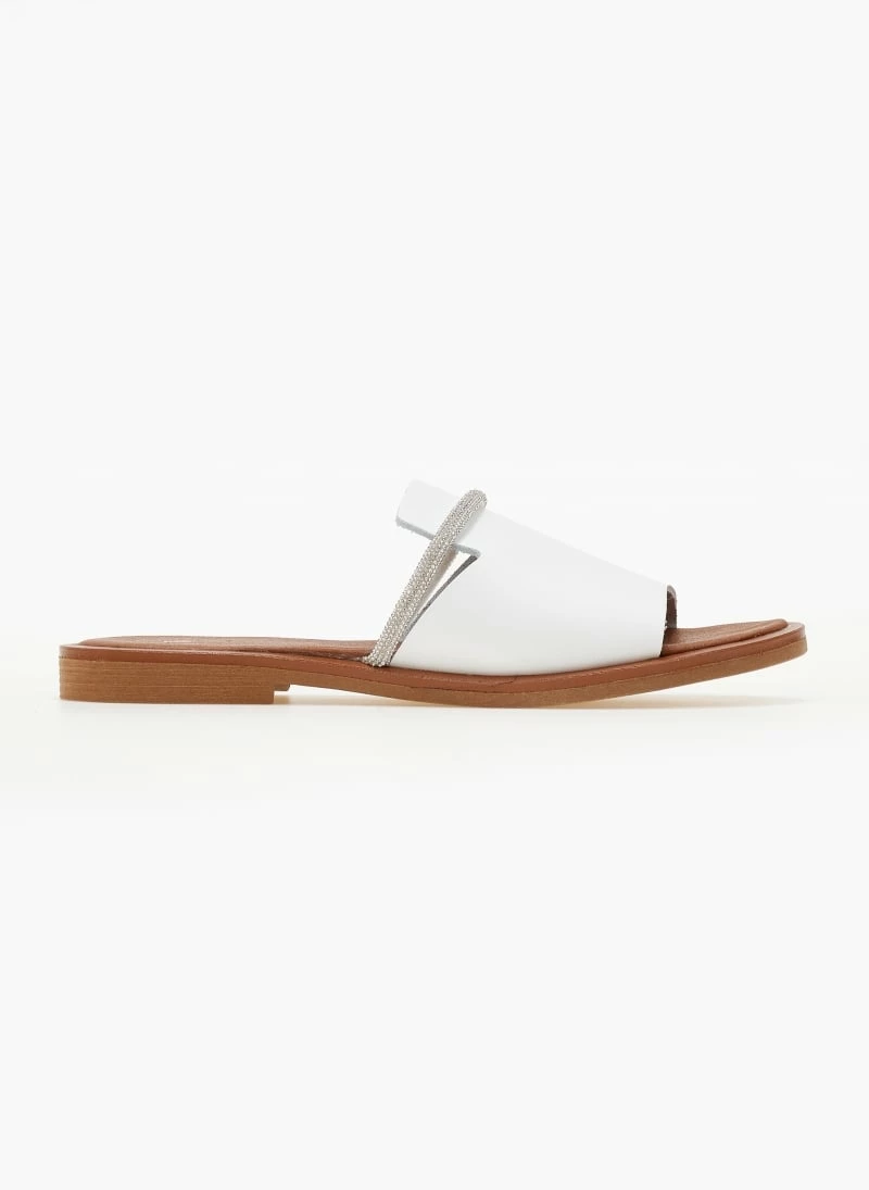 Σανδάλια δερμάτινα TFP με φαρδιά φάσα - Λευκό 4 Σανδάλια δερμάτινα TFP με φαρδιά φάσα - Λευκό - Image 2