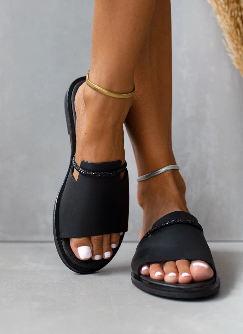 Σανδάλια δερμάτινα TFP με φαρδιά φάσα - Μαύρο 3 Σανδάλια δερμάτινα TFP με φαρδιά φάσα - Μαύρο