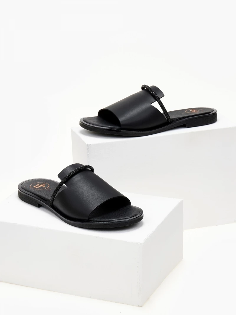 Σανδάλια δερμάτινα TFP με φαρδιά φάσα - Μαύρο 8 Σανδάλια δερμάτινα TFP με φαρδιά φάσα - Μαύρο - Image 6