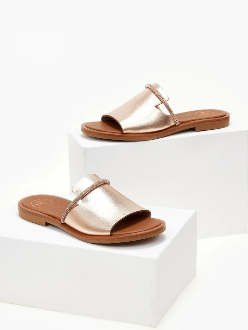 Σανδάλια δερμάτινα TFP με φαρδιά φάσα - Χαλκός 5 Σανδάλια δερμάτινα TFP με φαρδιά φάσα - Χαλκός - Image 3