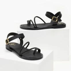 Σανδάλια δερμάτινα TFP με κούμπωμα στο πλάι - Μαύρο 12 Σανδάλια δερμάτινα TFP με κούμπωμα στο πλάι - Μαύρο -Σανδάλια κατάστημα sandalia dermatina tfp me koumpwma sto plai 105800 yf14