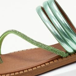Σανδάλια δερμάτινα TFP με λοξό Strass λουράκι - Πράσινο 11 Σανδάλια δερμάτινα TFP με λοξό Strass λουράκι - Πράσινο -Σανδάλια κατάστημα sandalia dermatina tfp me lokso strass louraki 105317 bgoi