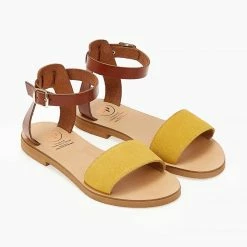 Σανδάλια δερμάτινα TFP με μπαρέτα - Κίτρινο 9 Σανδάλια δερμάτινα TFP με μπαρέτα - Κίτρινο -Σανδάλια κατάστημα sandalia dermatina tfp me mpareta 104233 sk4z