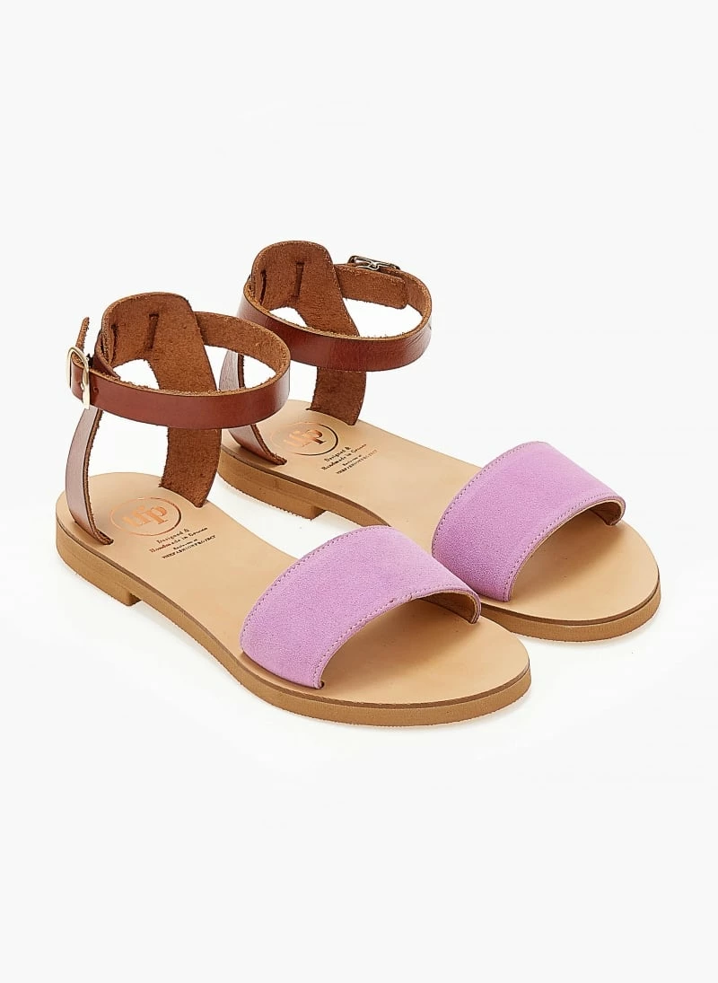 Σανδάλια δερμάτινα TFP με μπαρέτα - Λιλά 5 Σανδάλια δερμάτινα TFP με μπαρέτα - Λιλά - Image 3