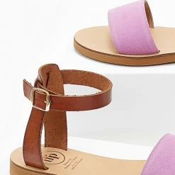 Σανδάλια δερμάτινα TFP με μπαρέτα - Λιλά 9 Σανδάλια δερμάτινα TFP με μπαρέτα - Λιλά -Σανδάλια κατάστημα sandalia dermatina tfp me mpareta 104235 t993