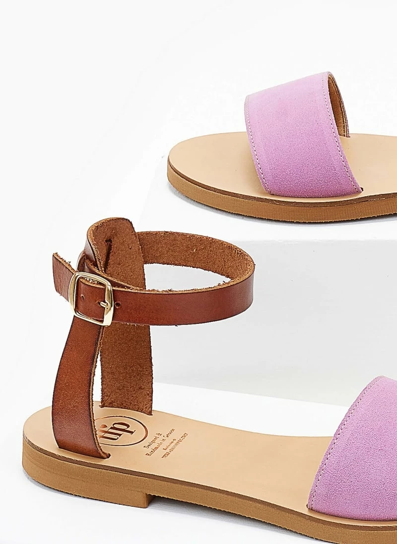 Σανδάλια δερμάτινα TFP με μπαρέτα - Λιλά 6 Σανδάλια δερμάτινα TFP με μπαρέτα - Λιλά - Image 4