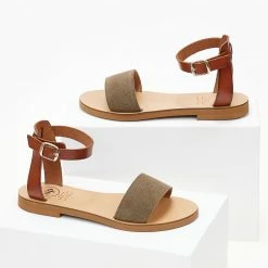 Σανδάλια δερμάτινα TFP με μπαρέτα - Λαδί 7 Σανδάλια δερμάτινα TFP με μπαρέτα - Λαδί -Σανδάλια κατάστημα sandalia dermatina tfp me mpareta 104236 r44v