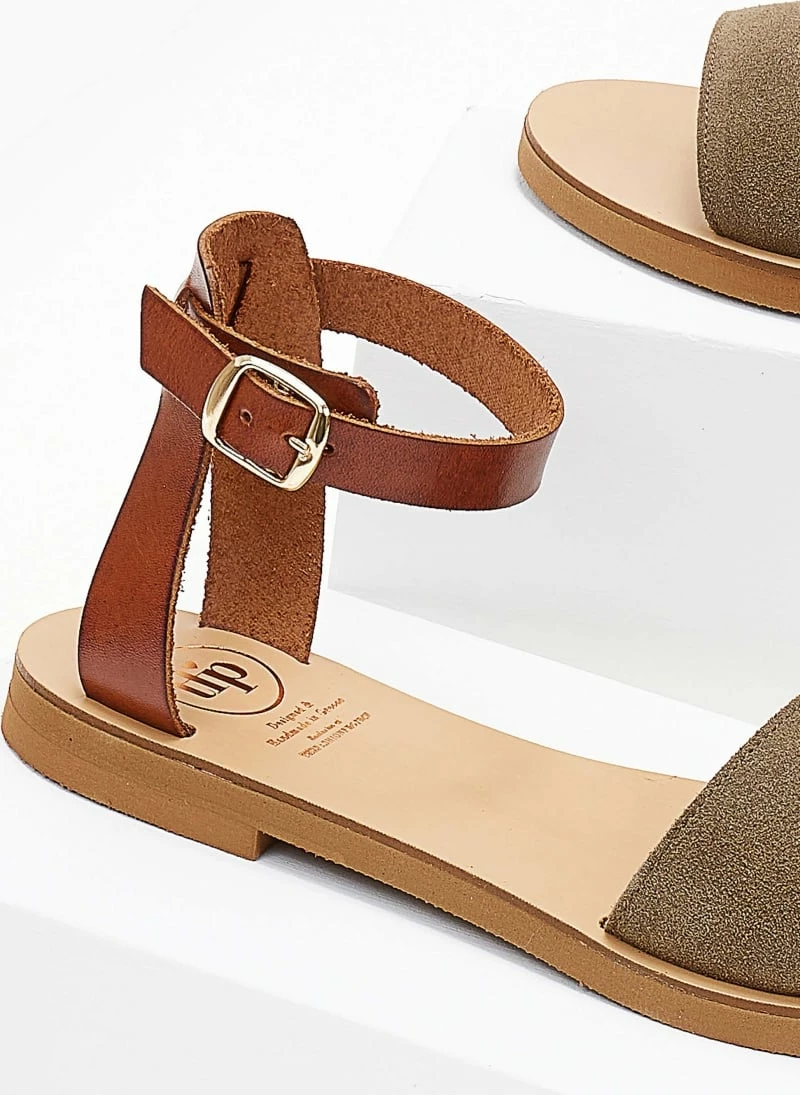 Σανδάλια δερμάτινα TFP με μπαρέτα - Λαδί 5 Σανδάλια δερμάτινα TFP με μπαρέτα - Λαδί - Image 3