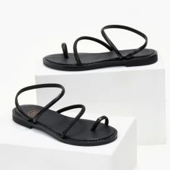 Σανδάλια δερμάτινα TFP με περαστό λουράκι - Μαύρο 8 Σανδάλια δερμάτινα TFP με περαστό λουράκι - Μαύρο -Σανδάλια κατάστημα sandalia dermatina tfp me perasto louraki 105320 ebwf