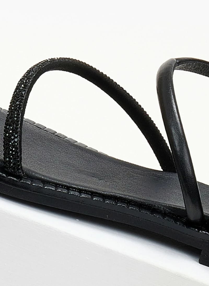 Σανδάλια δερμάτινα TFP με περαστό λουράκι - Μαύρο 6 Σανδάλια δερμάτινα TFP με περαστό λουράκι - Μαύρο - Image 4