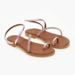 Σανδάλια δερμάτινα TFP με περαστό λουράκι - Ροζ 14 Σανδάλια δερμάτινα TFP με περαστό λουράκι - Ροζ -Σανδάλια κατάστημα sandalia dermatina tfp me perasto louraki 105321 y2my