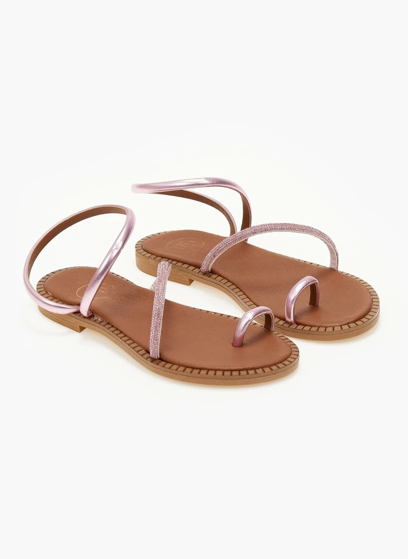 Σανδάλια δερμάτινα TFP με περαστό λουράκι - Ροζ 8 Σανδάλια δερμάτινα TFP με περαστό λουράκι - Ροζ - Image 6