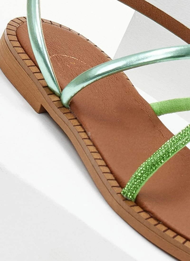 Σανδάλια δερμάτινα TFP με περαστό λουράκι - Πράσινο 7 Σανδάλια δερμάτινα TFP με περαστό λουράκι - Πράσινο - Image 5